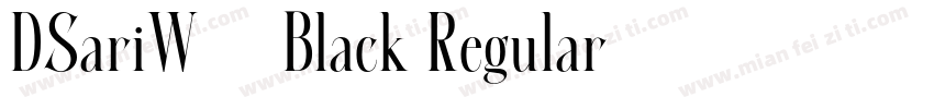 DSariW05 Black Regular字体转换